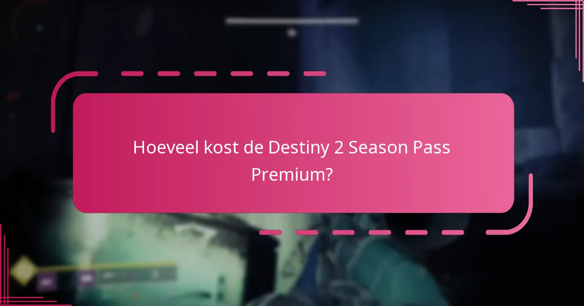 Hoe claim ik mijn beloningen van de Destiny 2 Season Pass Premium?